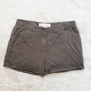 Treasure & Bond Utility Olive High Waist Shorts